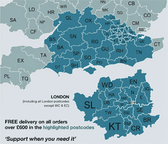 Delivery Areas
