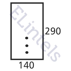 Picture of R11 140 x 290mm - High Spec Lintel - Length 1200mm