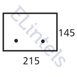 Picture of R7 215 x 145mm - High Spec Lintel - Length 900mm