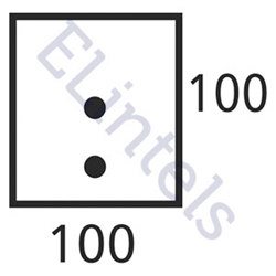 Picture of S4 100 x 100mm - High Spec Lintel - Length 900mm