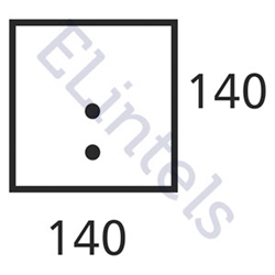 Picture of S5 140 x 140mm - High Spec Lintel - Length 900mm