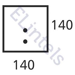 Picture of S5 140 x 140mm - High Spec Lintel - Length 1500mm