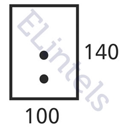 Picture of R6 100 x 145mm - High Spec Lintel - Length 1200mm